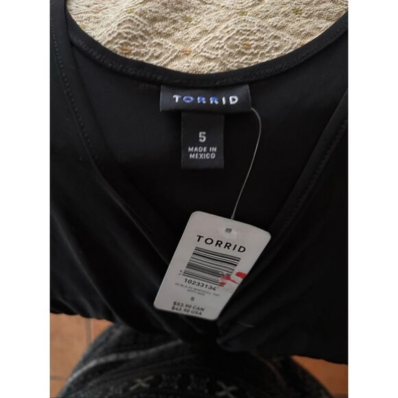 NWT Torrid Black Babydoll Top - Picture 6 of 6